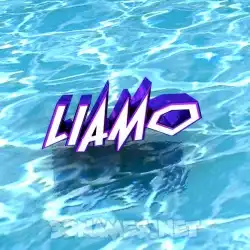 liamo in Water style - 3D name wallpaper
