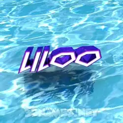 liloo in Water style - 3D name wallpaper