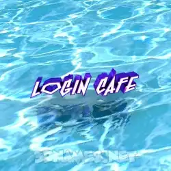 login cafe in Water style - 3D name wallpaper