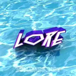 lore in Water style - 3D name wallpaper