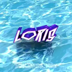 loris in Water style - 3D name wallpaper
