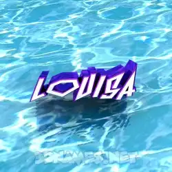 louisa in Water style - 3D name wallpaper