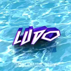 ludo in Water style - 3D name wallpaper