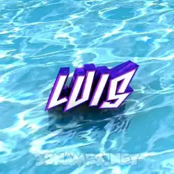 luis in Water style - 3D name wallpaper
