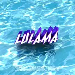lulama in Water style - 3D name wallpaper