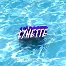 lynette in Water style - 3D name wallpaper
