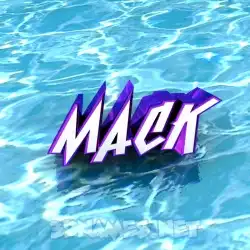 mack in Water style - 3D name wallpaper