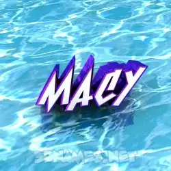 macy in Water style - 3D name wallpaper