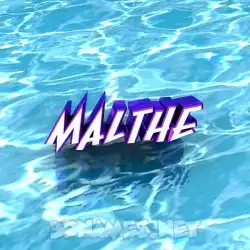 malthe in Water style - 3D name wallpaper