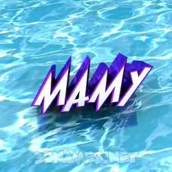 mamy in Water style - 3D name wallpaper
