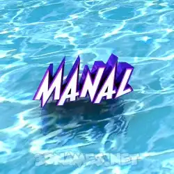manal in Water style - 3D name wallpaper