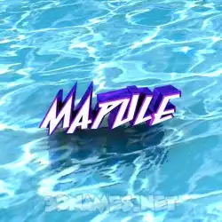 mapule in Water style - 3D name wallpaper