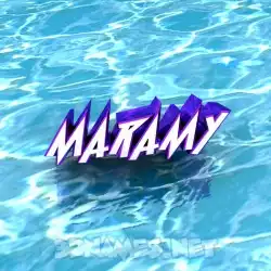 maramy in Water style - 3D name wallpaper