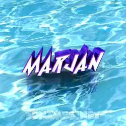 marjan in Water style - 3D name wallpaper