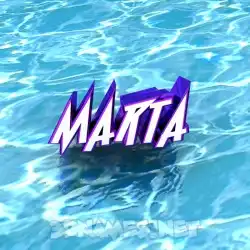 marta in Water style - 3D name wallpaper