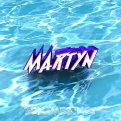 martyn in Water style - 3D name wallpaper