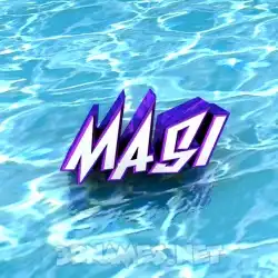 masi in Water style - 3D name wallpaper