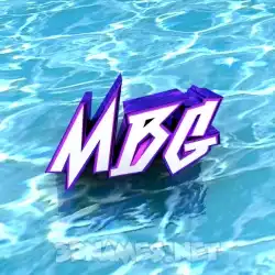 mbg in Water style - 3D name wallpaper