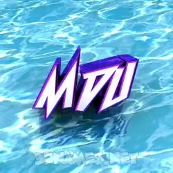 mdu in Water style - 3D name wallpaper