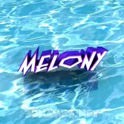 melony in Water style - 3D name wallpaper