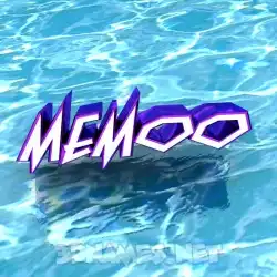 memoo in Water style - 3D name wallpaper
