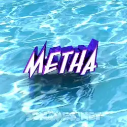 metha in Water style - 3D name wallpaper