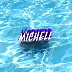 michell in Water style - 3D name wallpaper