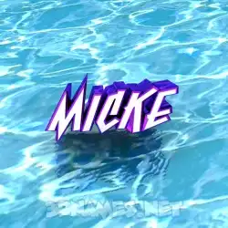 micke in Water style - 3D name wallpaper