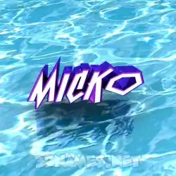 micko in Water style - 3D name wallpaper