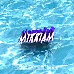 mirriam in Water style - 3D name wallpaper