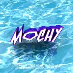 mochy in Water style - 3D name wallpaper
