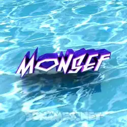 monsef in Water style - 3D name wallpaper