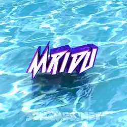 mridu in Water style - 3D name wallpaper