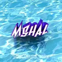 mshal in Water style - 3D name wallpaper
