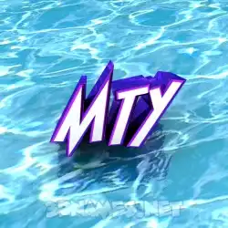 mty in Water style - 3D name wallpaper