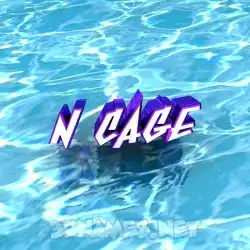 n cage in Water style - 3D name wallpaper