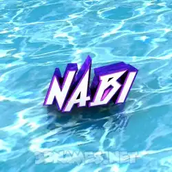 nabi in Water style - 3D name wallpaper
