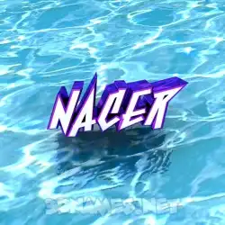 nacer in Water style - 3D name wallpaper