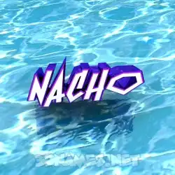 nacho in Water style - 3D name wallpaper