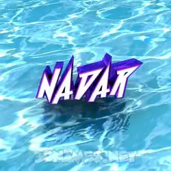 nadar in Water style - 3D name wallpaper
