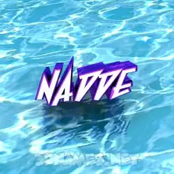 nadde in Water style - 3D name wallpaper