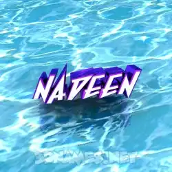 nadeen in Water style - 3D name wallpaper