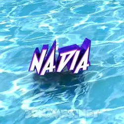nadia in Water style - 3D name wallpaper