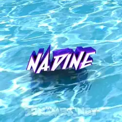 nadine in Water style - 3D name wallpaper