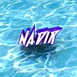 nadir in Water style - 3D name wallpaper