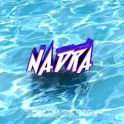 nadra in Water style - 3D name wallpaper
