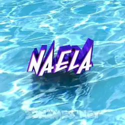 naela in Water style - 3D name wallpaper
