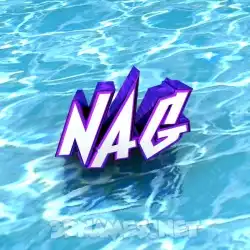 nag in Water style - 3D name wallpaper
