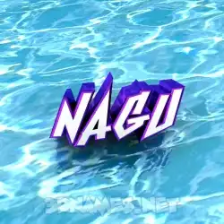 nagu in Water style - 3D name wallpaper
