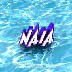 naia in Water style - 3D name wallpaper